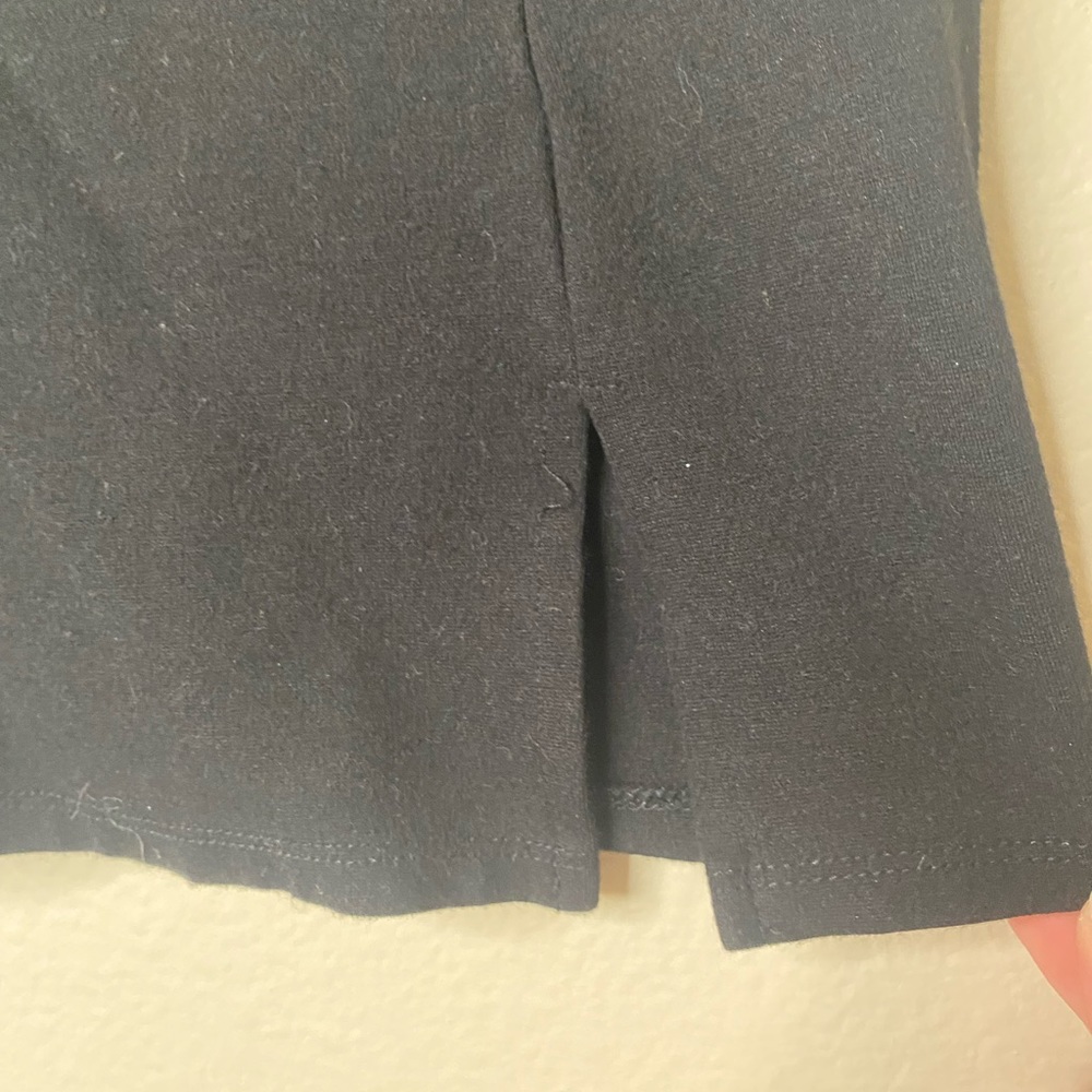 Black mini skirt